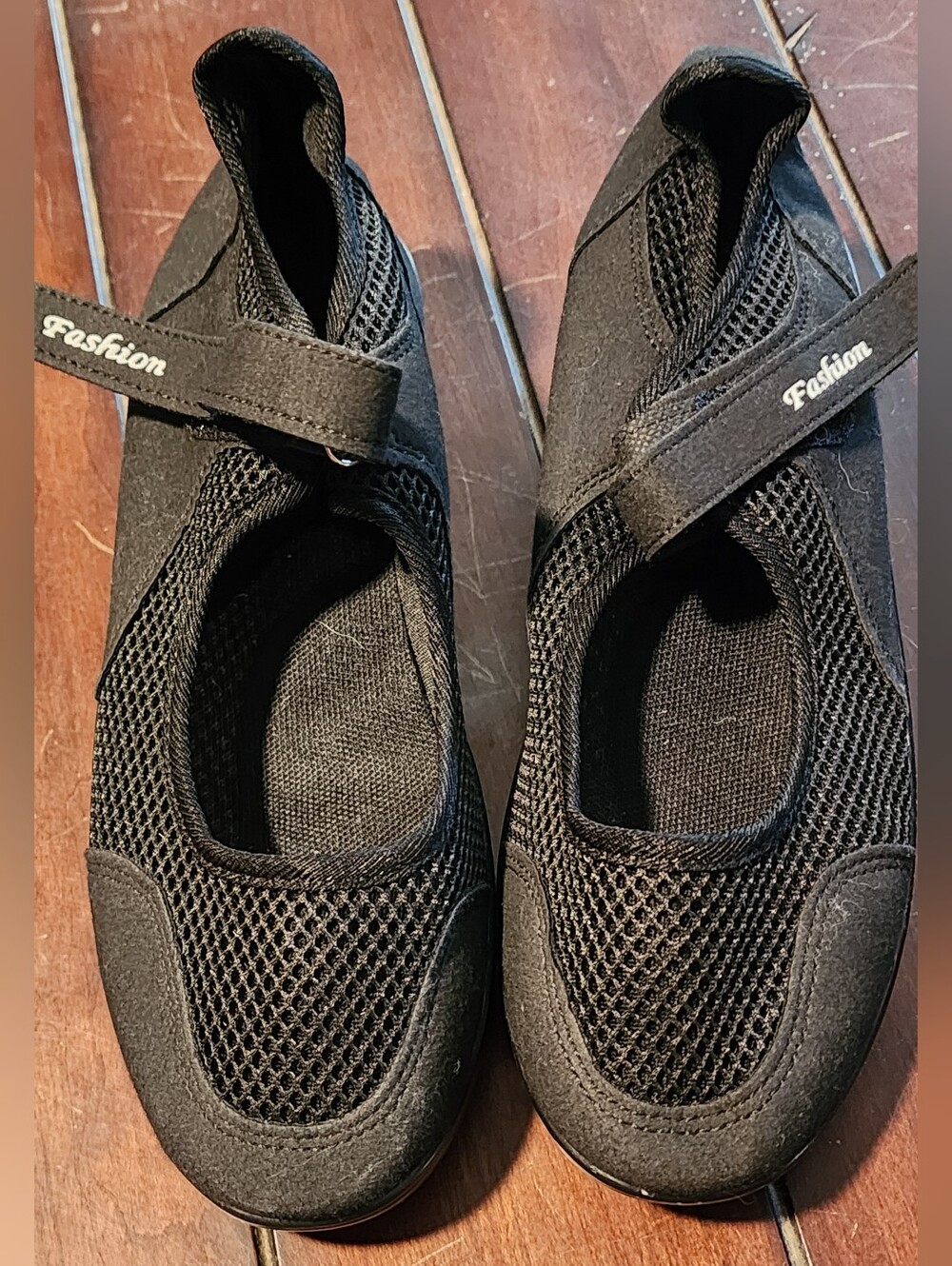 Black Women’s Mary Jane Sneaker with Hook-and-Loop Strap
